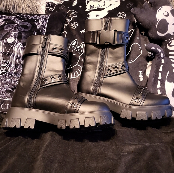 Killstar Shoes - NWOT RARE Killstar Astral Ash boots